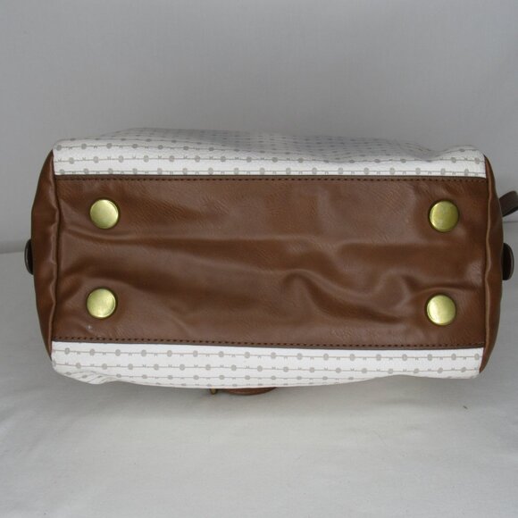 Fossil White Dot HAILEY Satchel Crossbody Purse - Picture 6 of 8